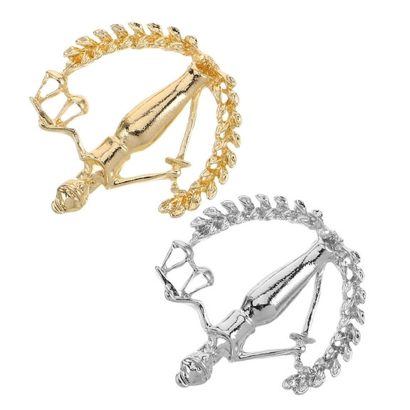 LOLIPPYY 2Pcs Law Lapel Pin Men Scale of Justice Alloy Brooch Shirt Collar Pin for Suit Accessories