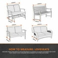 thumbnail image 5 of Modern Leisure Garrison Patio Loveseat Cover, Waterproof, 66"L X 40"W X 39"H, Sandstone, 5 of 20