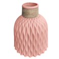 thumbnail image 1 of Nordic Style Plastic Faux Ceramics Striped Vase Desktop Decor for Home Vase, 1 of 8