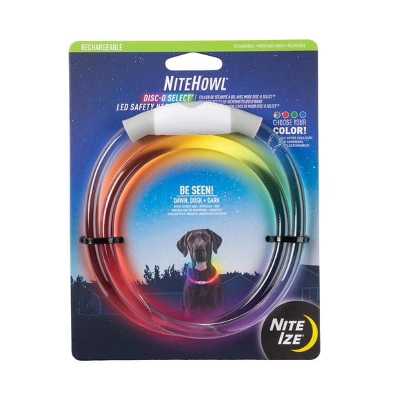 Collar de seguridad LED Nite Ize NiteHowl para perro, multicolor