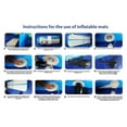 thumbnail image 6 of Fiziti Inflatable Air Gymnastics Mat Tumbling Mats，4 inches Thickness Track Training Mat for Home Use/Training/Cheerleading/Yoga/Water with Pump(blue,20ft), 6 of 9