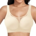 thumbnail image 3 of Women's Without Underwire Seamless Bra Breathable Bralette Women's Minimiser Bra T Shirt Sleep Bra With Additional Bra 36c Womens Padded Bras Women Bra Strapless Front Closure Wireless Bra 36ddd, 3 of 5