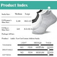 thumbnail image 6 of 6 Pairs Performance Heavy Cushioned Running Sports Ankle Breathable Cotton Socks For Men and Women Comfort Low Cut Quarter Athletic Socks, 6 of 6