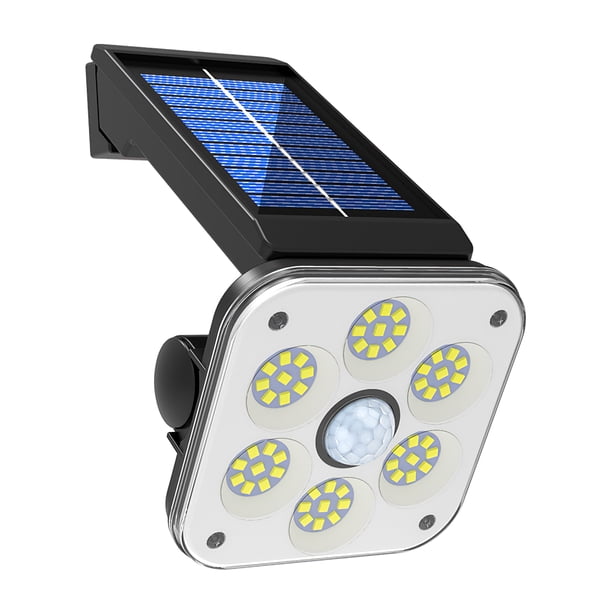 Luz De Pared Solar Ahorro De Energía Lámpara De Inducción De Cuerpo Humano Al Aire Libre Vida Impermeable Led Sensor De Movimiento Luz De Cabeza 180 Grados Ajustable Yuarrent HA017010-00