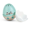thumbnail image 3 of Happy Hatchlings Wobble Rattles - 3pc, Colorful Eggs With Shells, Sounds & Rattle Play, Expressive Facial Emotions, Infant, Baby, Toddler Ages 0mo+, 3 of 5
