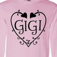 thumbnail image 4 of Inktastic Gigi with Hearts and Swirls Long Sleeve T-Shirt, 4 of 5