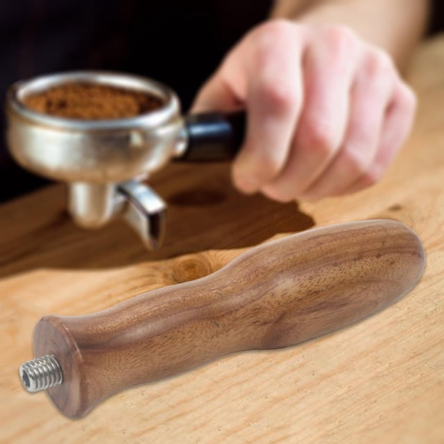 Accesorios de de portafiltro de , pieza artesanal, herramienta para máquinas de , de portafiltro sin fondo, de soporte de marrón Baoblaze Mango de portafiltro