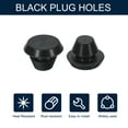 thumbnail image 3 of 10 piezas de tapones para agujeros de 1/4 de pulgada (7mm) que se ajustan a agujeros de 5mm, tapón de tubo de bloqueo a presión de gel, negro, 3 of 6
