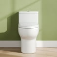 thumbnail image 4 of Ally 12 in. Rough in Size 1-Piece 1.1/1.6 GPF Dual Flush Elongated ADA Chair Height Toilet in White, Seat Included, 4 of 12