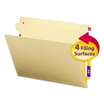 Smead SMD26825 End Tab Classification Folder with 1 Divider, Manila - Size Letter