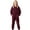 158Wine283, variant on XAOFW Girls Romper Long Sleeve Zip Up Fuzzy Thickened Pajama Cozy Lined Jumpsuit Kids Fall Winter Casual Breathable One-Pieces