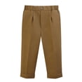 thumbnail image 4 of Kids School Uniforms Girls Dress Pants Elastic Waist Pants with Pockets Girls Coffee School Pants Back To School Slim Fit Clothes Size 8-9 Years Youth, 4 of 5