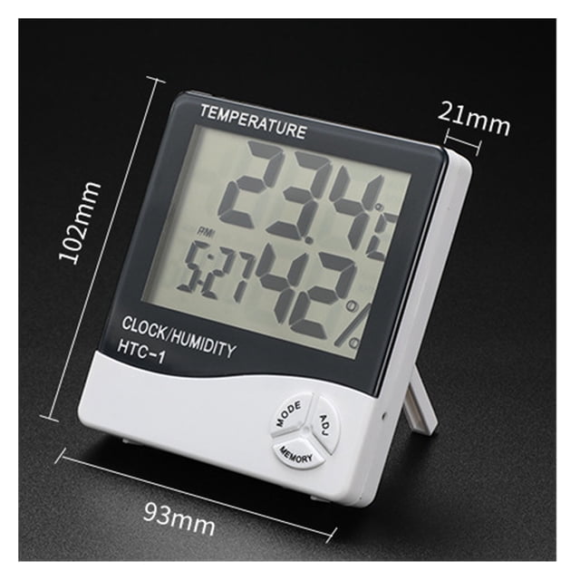 Digital Temperature Humidity Monitor LED Screen Precision for Home Indoor Fish Tank Refrigerator ,High Precision