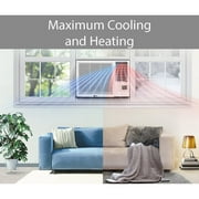 LG 11,700/12,200 BTU 230V Window-Mounted Air Conditioner with 9,200/11,200 BTU Supplemental Heat Function, LW1223HR