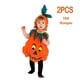 thumbnail image 3 of Pelele de Halloween para niños pequeños, traje de calabaza de una pieza para fiesta, mono de bebé, ropa de Cosplay con conjunto de sombrero, 3 of 5