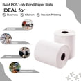thumbnail image 3 of Rollos de papel para recibos BAM POS, 1 capa, 3 x 150 cm, 24 rollos, 3 of 6