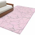 thumbnail image 6 of Pink Branches Area Rug 3x5 Washable Rug Non Slip Vintage Art Farmhouse Large Area Rug Indoor Floor Carpet for Entryway Bedroom Kitchen Living Room Home Office Dining Room Nursery, 6 of 8