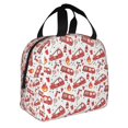 thumbnail image 2 of Fotbe Fire Truck Bolsa Térmica con Estampado y Forro de Aluminio Grueso Bolsa de Almuerzo con Bolsillo Frontal para Hombres y Mujeres, Ideal para Trabajo, Escuela, 2 of 8