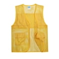 thumbnail image 4 of Cameland Plus Size Men Vest Tops Solid-Color Convenient Mesh Outdoor Breathable Zipper Pockets V-Neck Tank Top, 4 of 7
