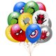 thumbnail image 2 of Paquete de 10 globos de látex de superhéroes de Marvel, Spider-Man, Hulk, Iron Man, suministros para fiestas de cumpleaños infantiles, fiestas temáticas de Los Vengadores, 2 of 5