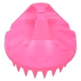 thumbnail image 2 of Masajeador multifuncional para el cuero cabelludo, cepillo de champú para masaje y limpieza anticaspa, color rosa, 2 of 14