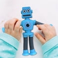 thumbnail image 2 of Mialoley LED Lighting Robot Toy, Telescopic Sensory Fidget Toy with Suction Cup Party Favor, 2 of 5