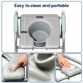 thumbnail image 6 of Bluelog Foldable Bedside Commode Chair,  Raised Toilet Seat, Shower Chair with Handle, Easy Installation, 6 of 12