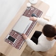 thumbnail image 3 of Long Mouse Pads for Desk,Red and White Christmas Folk Pattern Desk Mats on Top Of Desks, Desk Mouse Pad Extra Large with 3mm Non-Slip Base and Stitched Edge for Gaming,Office,Work,Home 31.5x11.8in, 3 of 5