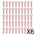 thumbnail image 1 of 6 Clips Para Carrocería De RC En Forma De R Para Accesorios De Coche RC 1/10 En Color Rojo, 1 of 8