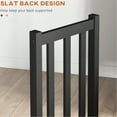 thumbnail image 3 of Dining Chairs Of 4, Black, Solid Pine Wood, Ideal For Casual And Formal Dinners 4 Chair Collection, Black Slat Back, Pine, For Room, Kitchen, Living Space, 3 of 5