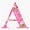 1pcs, variant on Letter A Soft Color Roses And Flow Vinyl Decal Sticker