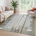 thumbnail image 6 of Addison Rugs Mayfield Premium Machine Washable Transitional Geometric Olive Rectangle Rug, 8' x 10', 6 of 6