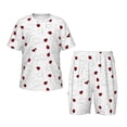 thumbnail image 1 of Fotbe Ladybugs Flying On Dotted Route Pijama Estampada de 2 Piezas para Niños – Ropa de Dormir de Manga Corta Cómoda para Niños y Niñas, Camiseta y Shorts de Algodón-4X-Large, 1 of 6