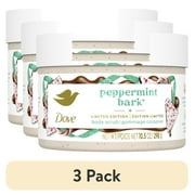 (3 pack) Dove Exfoliating Body Scrub for Women Peppermint Bark, 10.5 oz