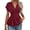 Wine, variant on Women's V-Neck Short Sleeve Peplum Blouse Ruched Waist Casual Summer Top Wine XL