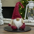 thumbnail image 2 of Northlight Chubby Smiling Gnome Plush Christmas Figure - 17" - Ivory and Red, 2 of 5