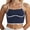 Navy, variant on HNMKIU Women's Square Neck Longline Workout Camisole with Sports Bra Support Crop Yoga Top Built in Bra Tank Tops for Women Navy,XS