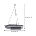 thumbnail image 2 of RENACLIPY 2PCS Hanging Bird Table Round Shape Durable Design For Pet Birds Garden Use, 2 of 8