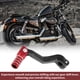 thumbnail image 5 of Palanca de cambio de motocicleta plegable para Kayo T2, pedal de aleación de aluminio, brazo de cambio negro rojo tonalidad plateada, 5 of 6
