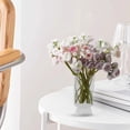 thumbnail image 4 of Jarrón decorativo vidriado imitación de plástico | Maceta de arreglo floral transparente para sala de estar | Utensilio floral de plástico duradero | Acento de decoración moderna para el hogar |, 4 of 5