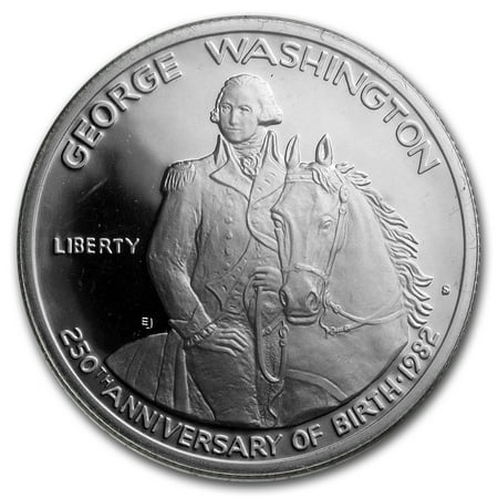 1982-S George Washington 1/2 Dollar Silver Commem Prf (Box & COA)