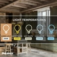 thumbnail image 5 of Bulbrite 862786 4W Dimmable C11 Shape 2100K Filament Candelabra E12 Base Amber Spunlite LED Bulb - Pack of 4, 5 of 7