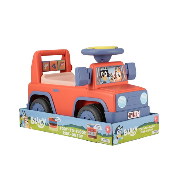 Bluey Licensed Interactive Ride-On Push Car for Boys and Bluey Licensed Interactive Ride-On Push Car for Boys and