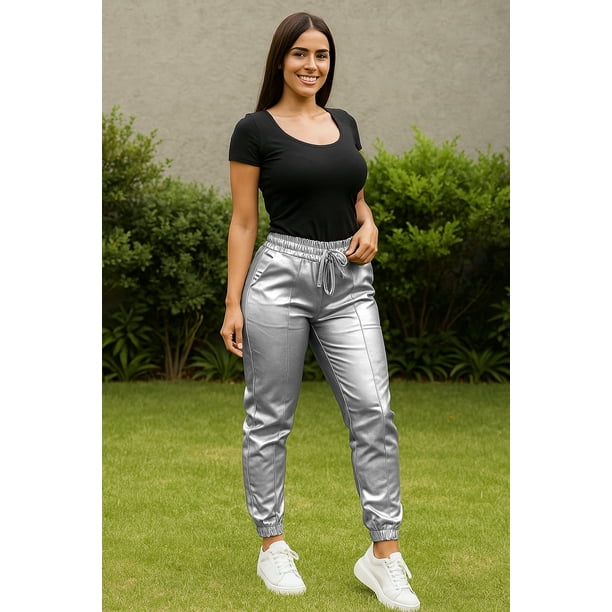 Jogger elegante Plata grande