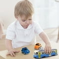 thumbnail image 2 of Kjfeif Alloy Die-Cast Bus Car Model with Lights and Music, Features Opening Doors, Realistic Subway Train Toy for Kids' Collection and Imaginative Play, 2 of 5