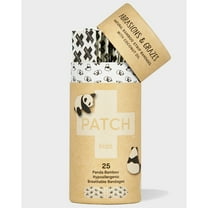 Patch Kids Eco-Friendly Bamboo Bandages for Abrasions & Grazes, Coconut Oil - 25 ct