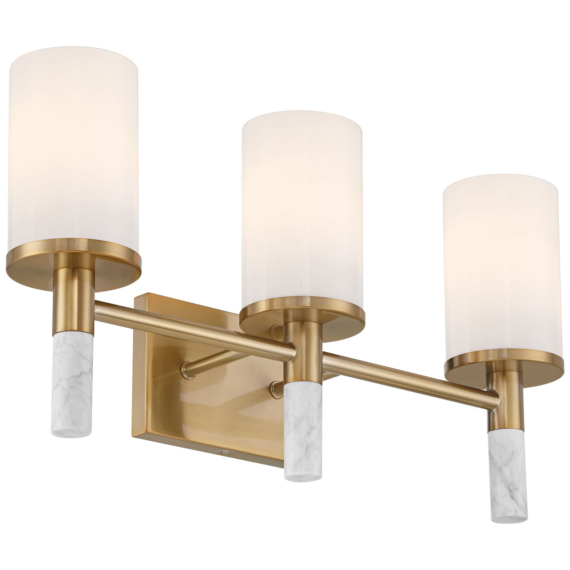 Possini Euro Design Lucius 21 3/4" High Modern 3 Light Bathroom Vanity Wall Lamp Light Fixture Mount Hardwired Soft Gold