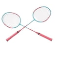 thumbnail image 4 of Badminton Racket Lightweight Portable Iron Alloy Frame Double Badminton Racquets for Beginner, 4 of 14