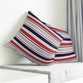 thumbnail image 3 of Red Navy Blue Striped Pillow Covers 26x26 Inch Decorative Throw Pillow Cover, Farmhouse Stripes Modern Abstract Art Sofa Pillowcases Accent Cushion Case Home Decor Bedroom Living Room, 3 of 6