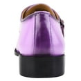 thumbnail image 6 of LIBERTYZENO Formal Shoes for Men Genuine Leather Monk strap Oxford Style Dress Shoes, Purple, 12, 6 of 7